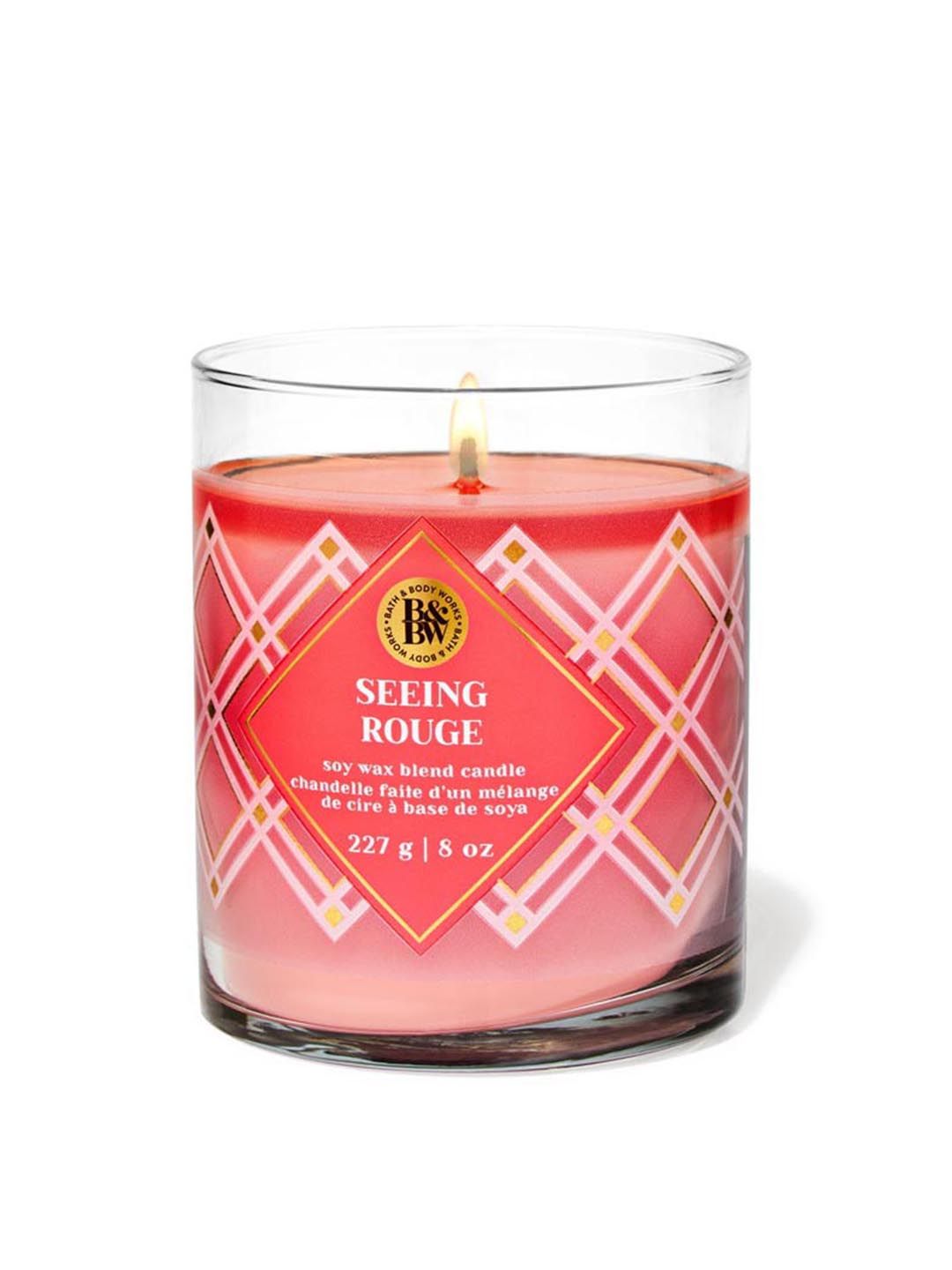 Bath & Body Works Seeing Rouge Scented Single Wick Candle - 227g