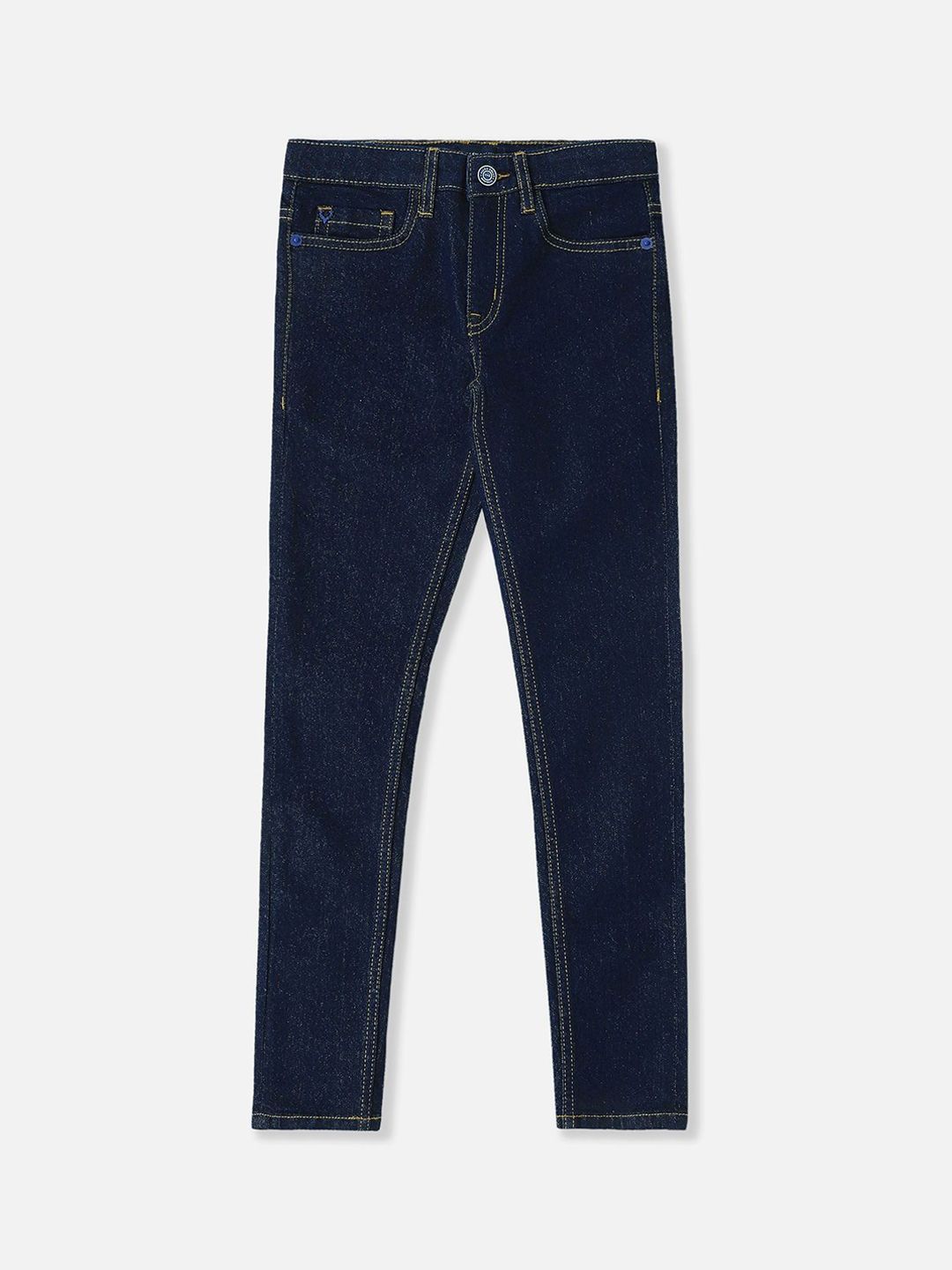 Allen Solly Junior Boys Skinny Fit Mid-Rise Clean Look Jeans