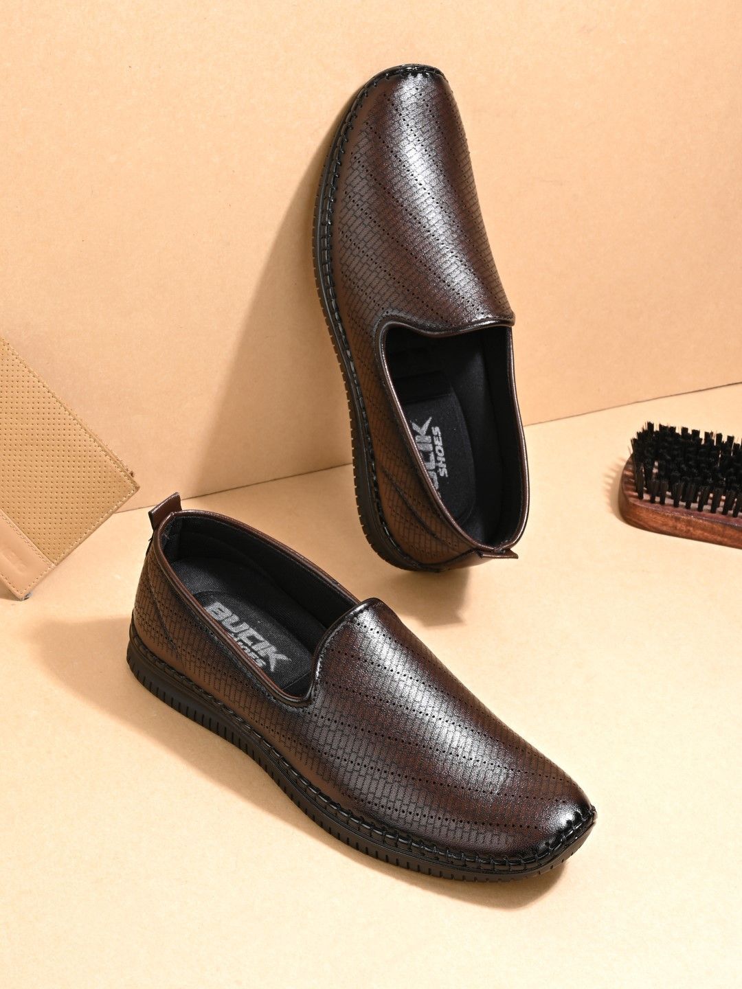 BUCIK Men Comfort Slip-On Shoe-Style Sandals