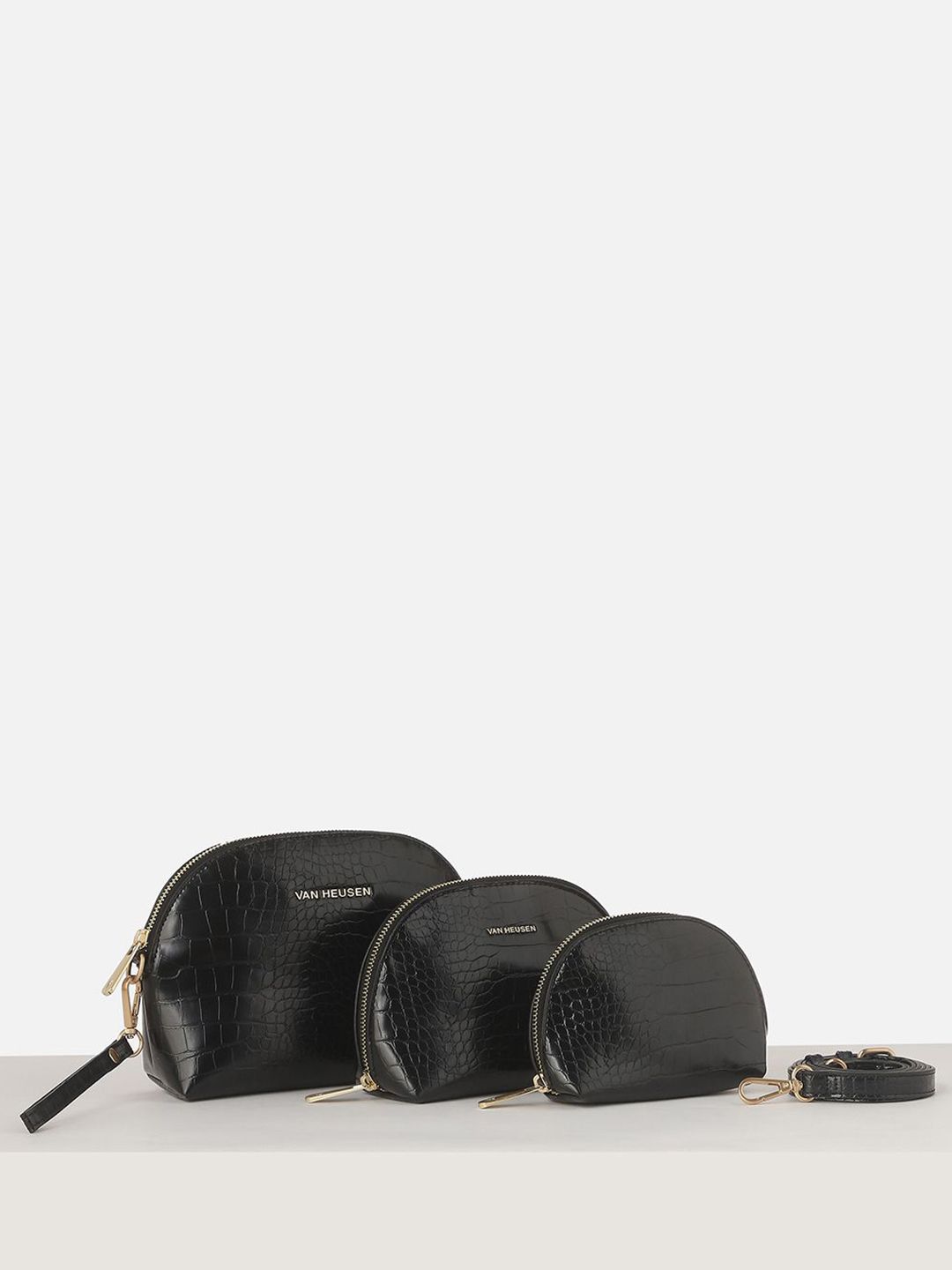 Van Heusen Woman Van Heusen Woman Women Pack of 3  Animal Textured Zip Around Wallet