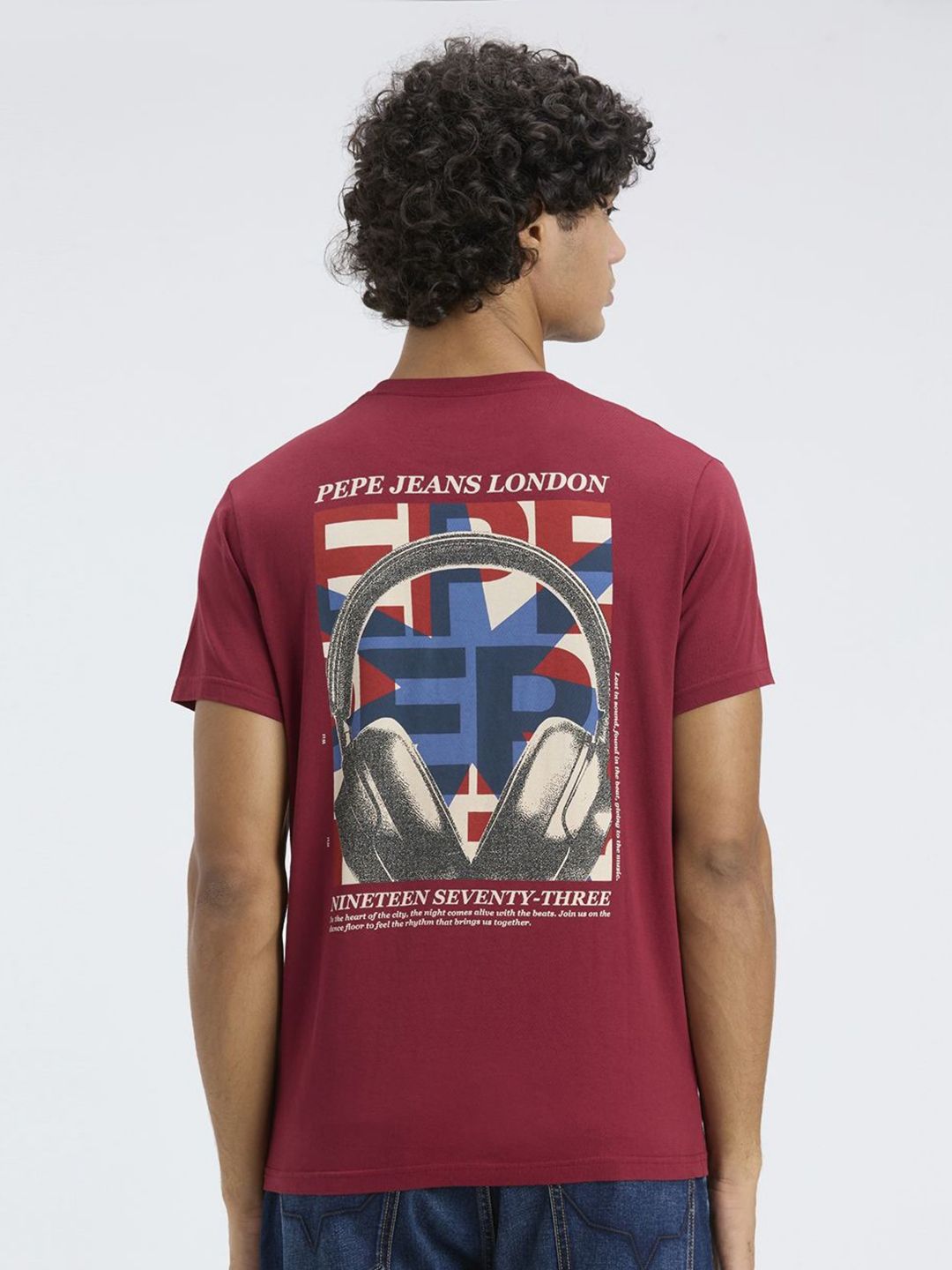 Pepe Jeans Graphic Printed Pure Cotton Slim Fit T-shirt