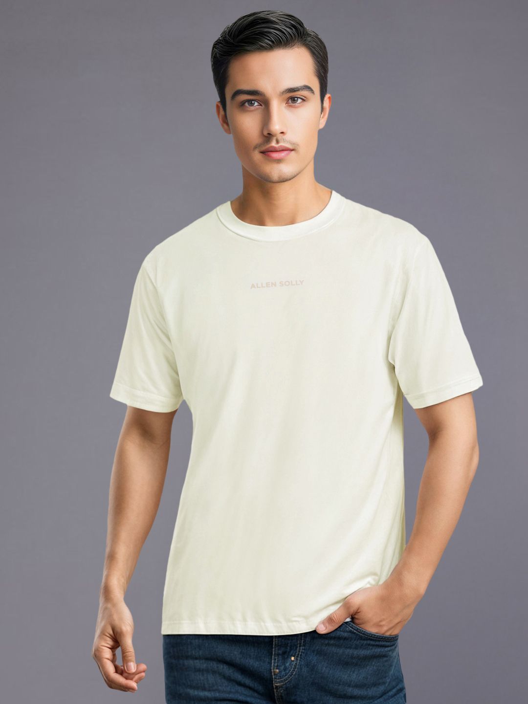 Allen Solly Round Neck Pure Cotton T-shirt