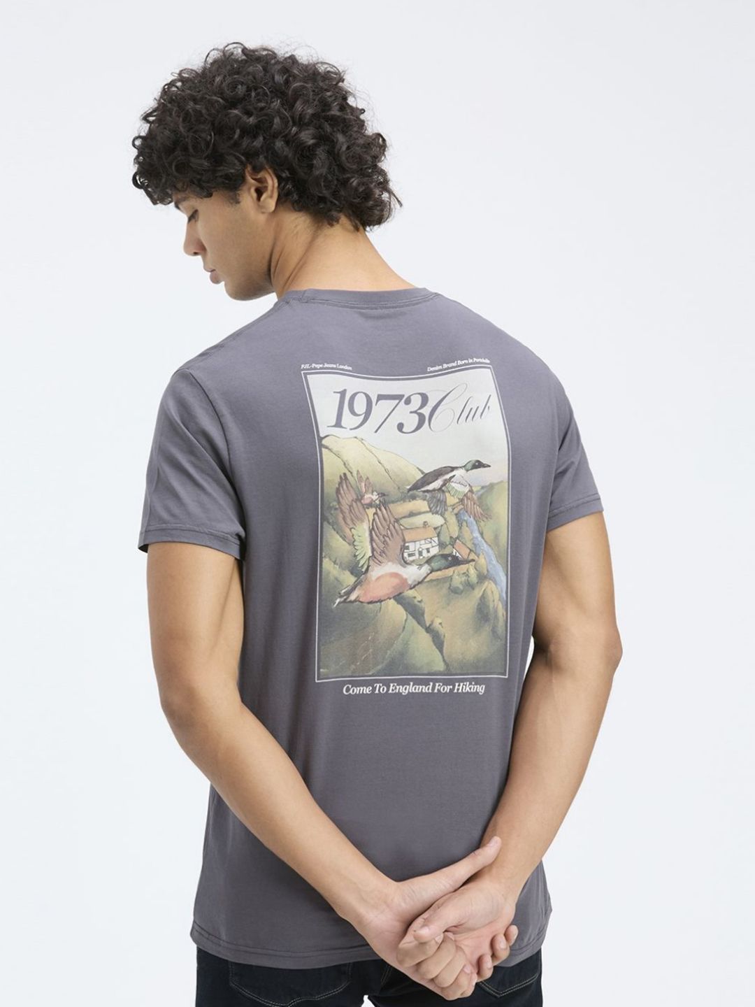 Pepe Jeans Graphic Printed Pure Cotton Slim Fit T-shirt