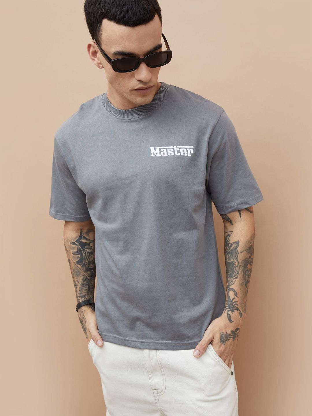 Fame Forever by Lifestyle Men Typography Printed Round Neck Cotton Relaxed Fit T-shirt