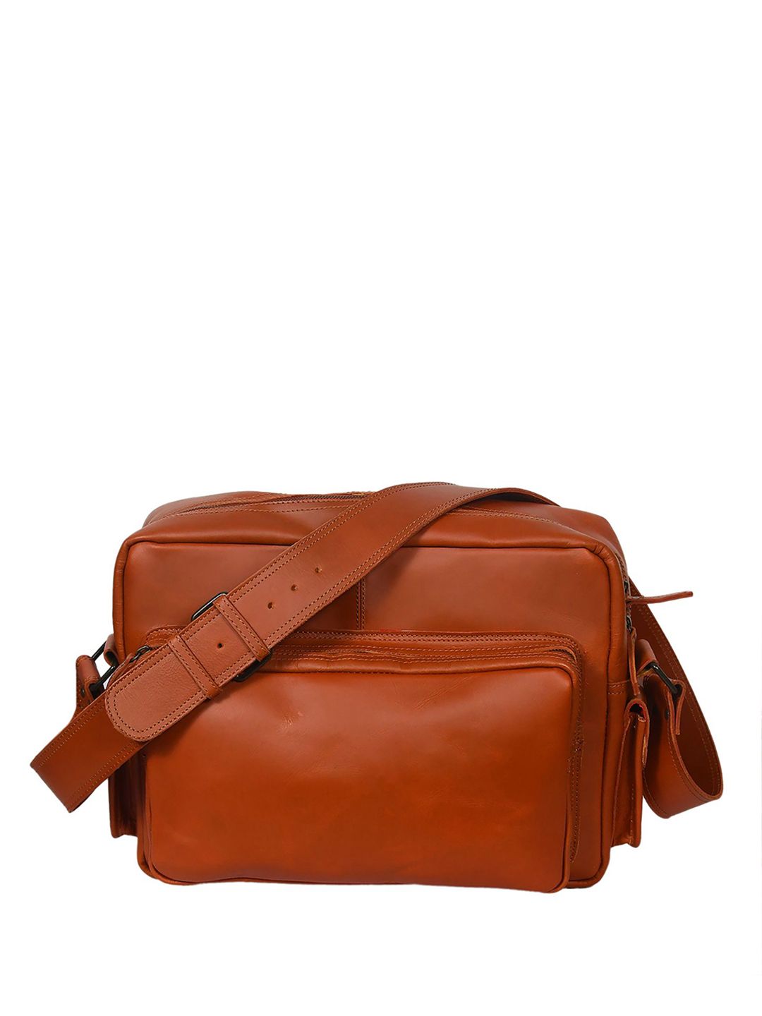 Celtic Premium Leather Travel Messenger Bag with Multi-Pockets