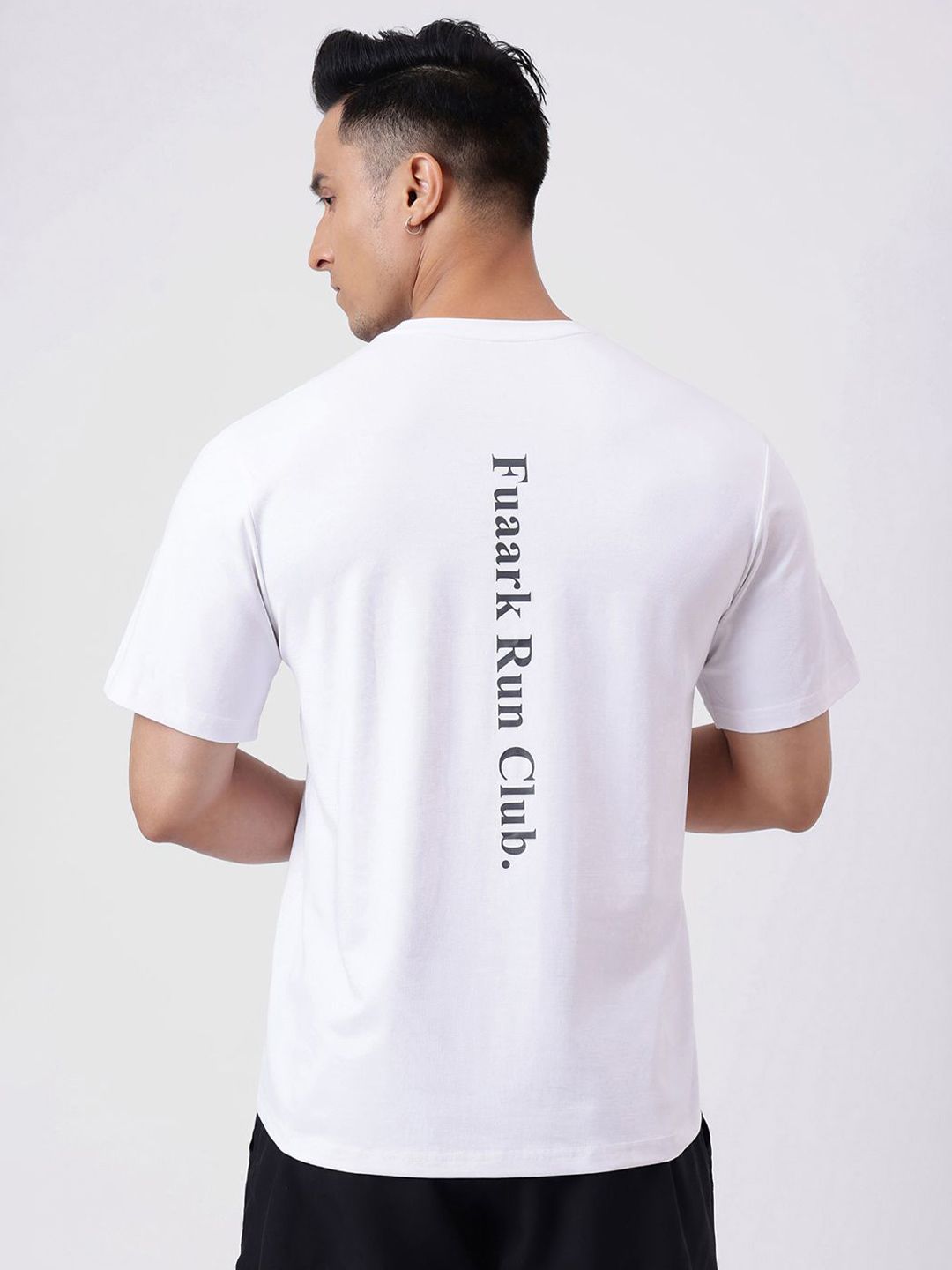 FUAARK Typography Printed Moisture Wicking Soft Lightweight Running T-shirt