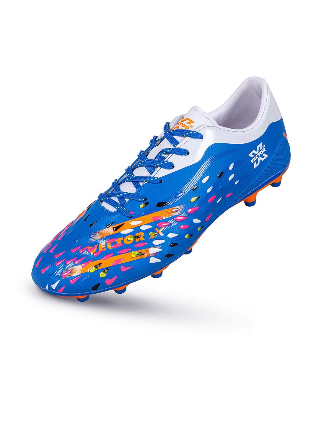 VECTOR X Maverick Fully Emboss PU TPU Sole Soccer Training & Practice Football Shoes