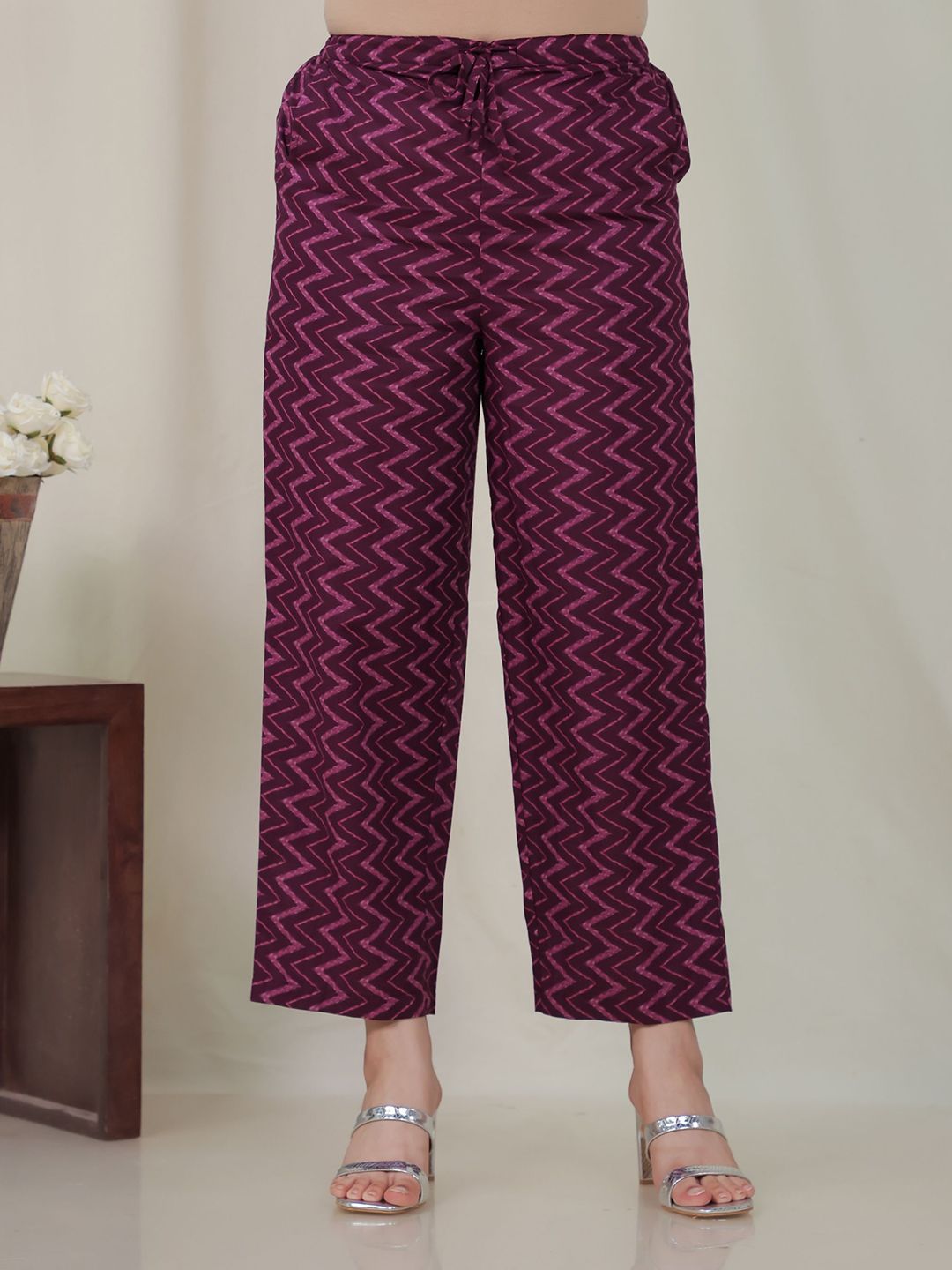 Aramya Women Printed Cotton Palazzos