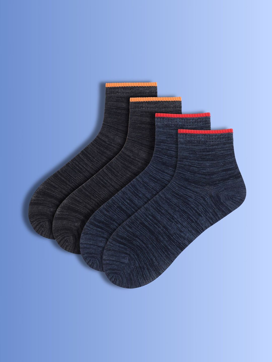 Soxytoes Unisex Pack Of 2 Printed Pure Cotton Ankle-Length Socks