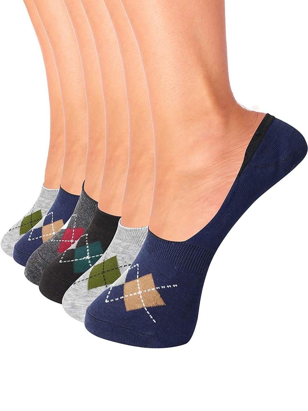 VOICI Pack of 6 No-Show Invisible Loafer Socks