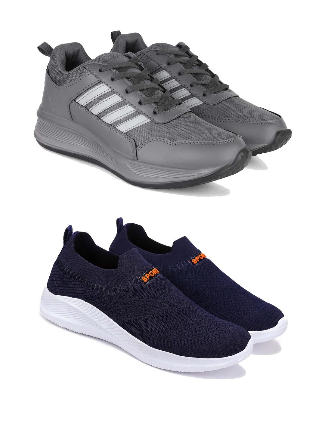 DRACKFOOT Men Pair Of 2 Running Non-Marking Shoes