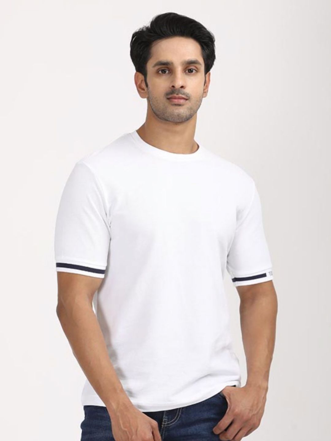 Indian Terrain Round Neck Cotton T-shirt