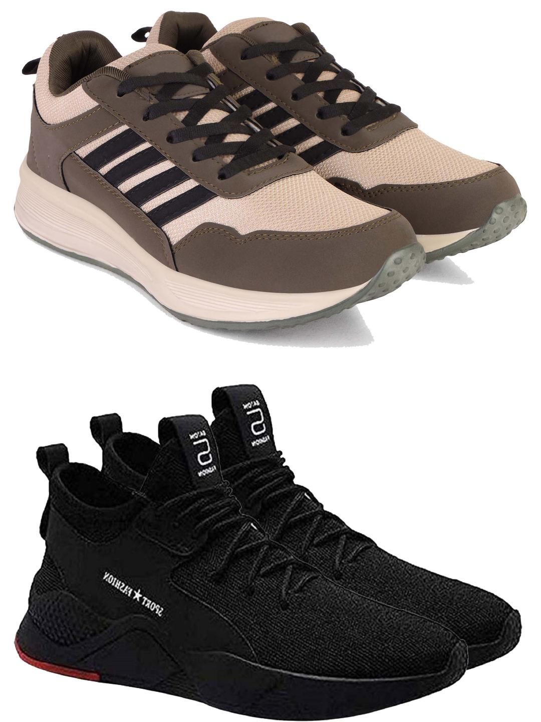 DRACKFOOT Men Non-Marking Running Sports Shoes