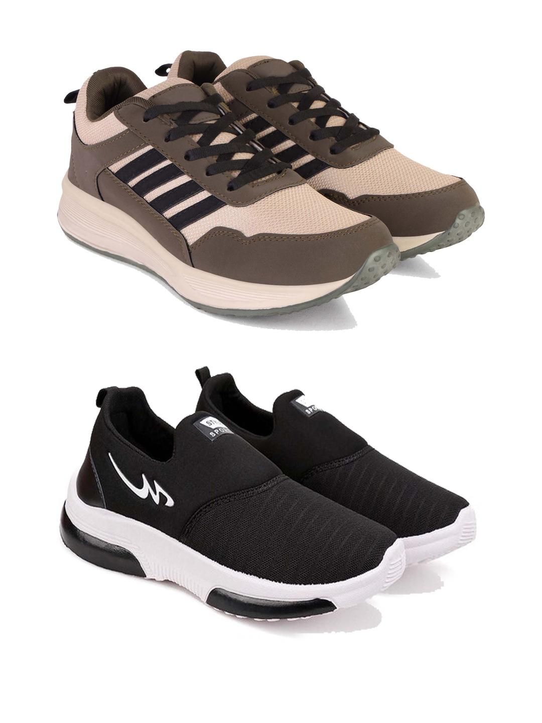 DRACKFOOT Men Non-Marking Running Sports Shoes