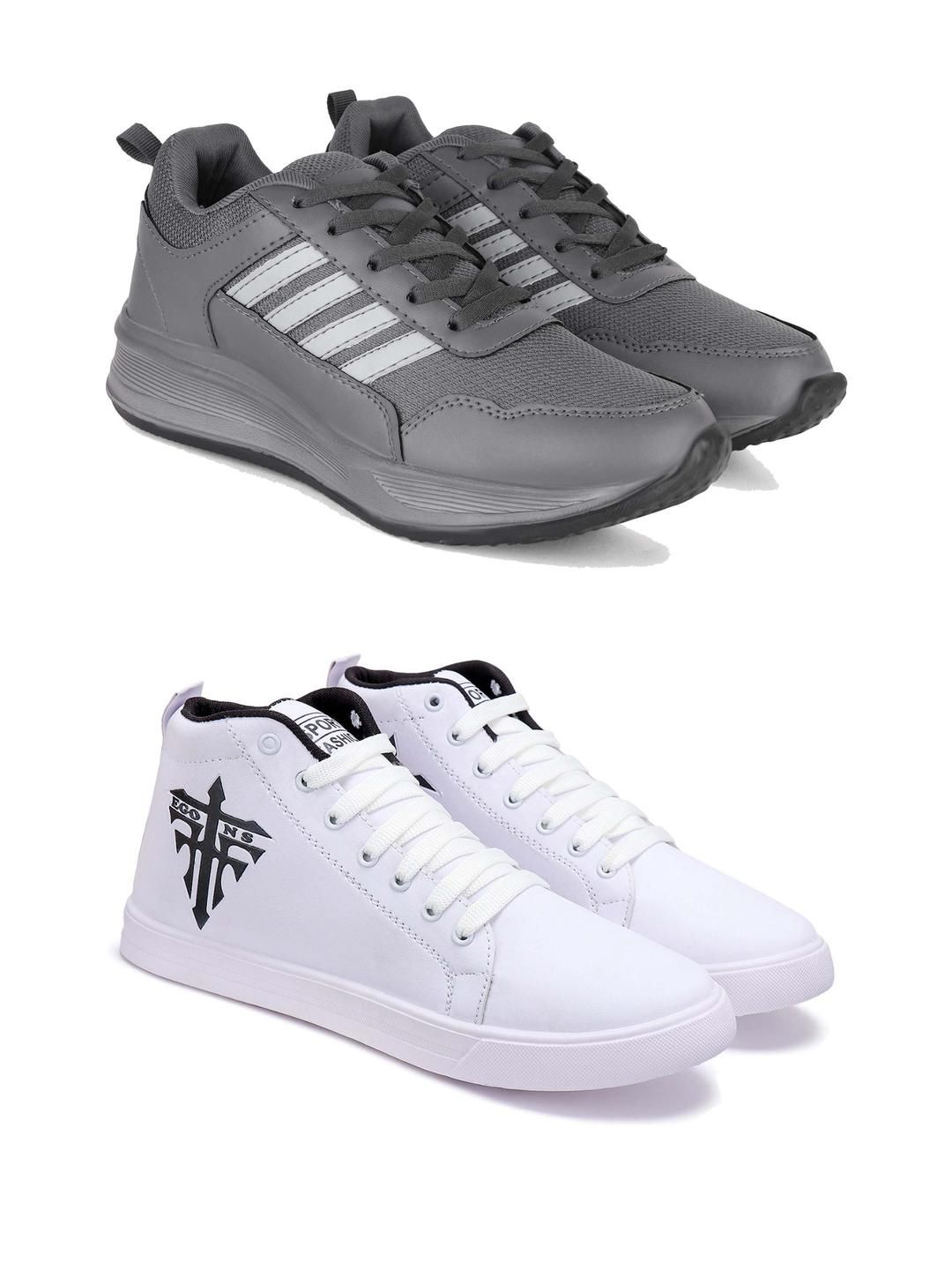 DRACKFOOT Men Non-Marking Running Sports Shoes