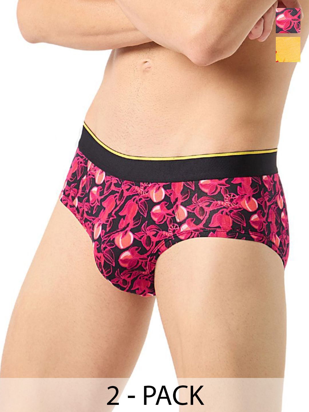 bummer Pack Of 2 Printed Low-Rise Basic Briefs BRBREGT02L