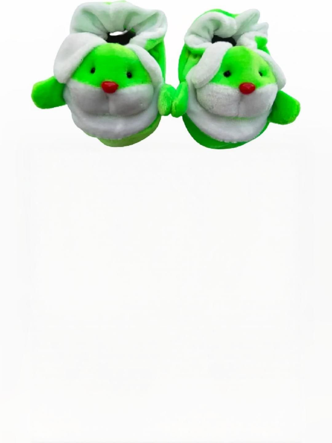 LMN CHILD CARE Kids Green Cotton Booties