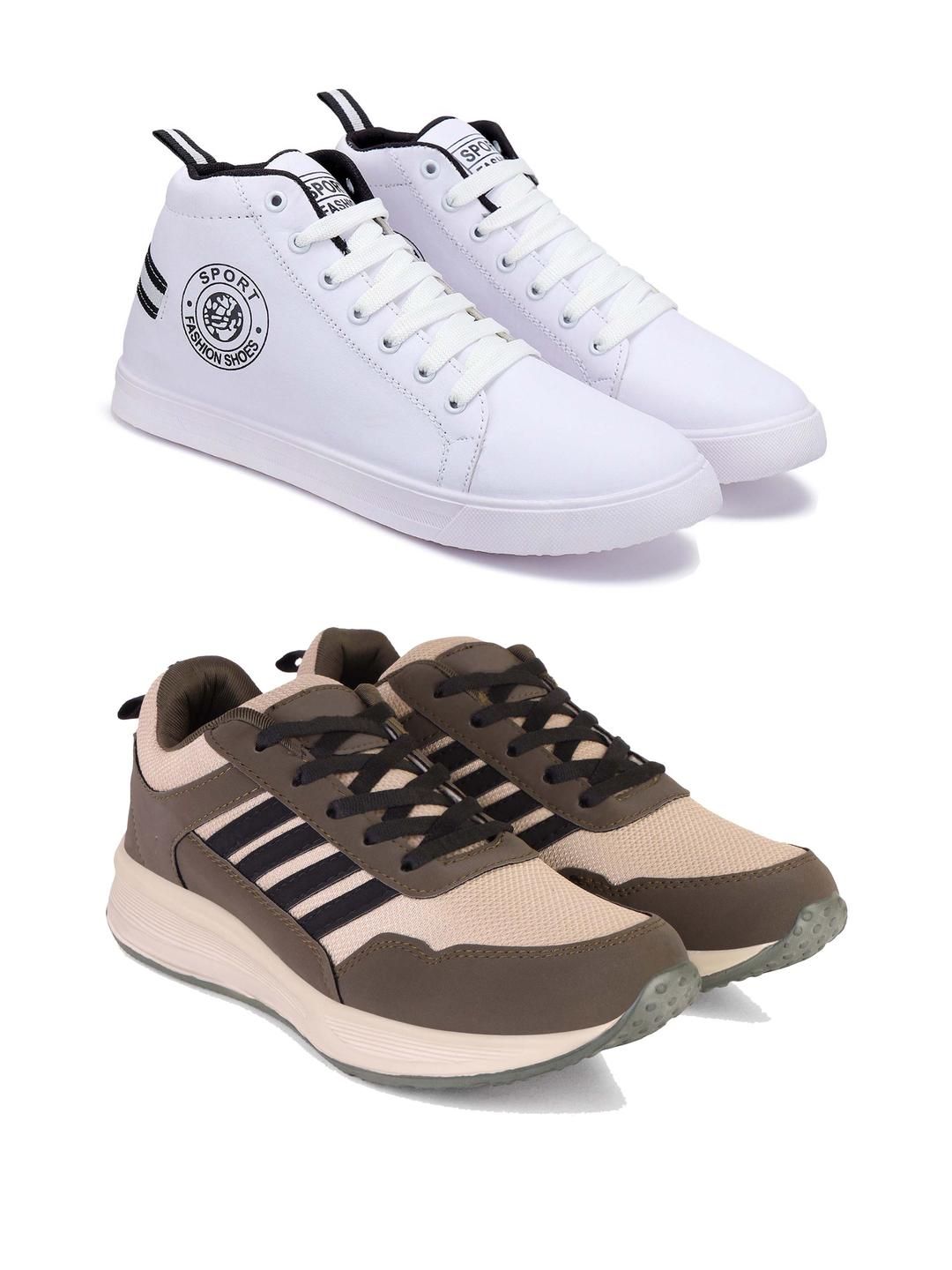 DRACKFOOT Pair of 2 Men Running Shoes