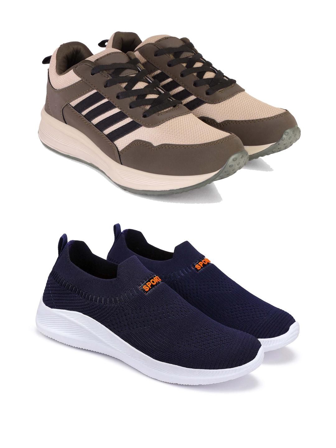 DRACKFOOT Men Non-Marking Running Sports Shoes
