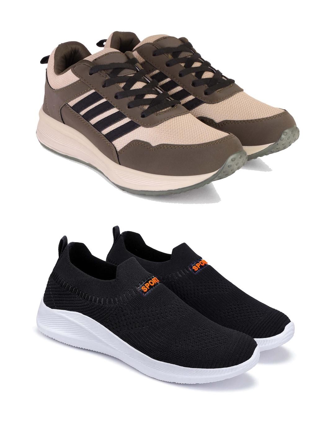 DRACKFOOT Men Non-Marking Running Sports Shoes