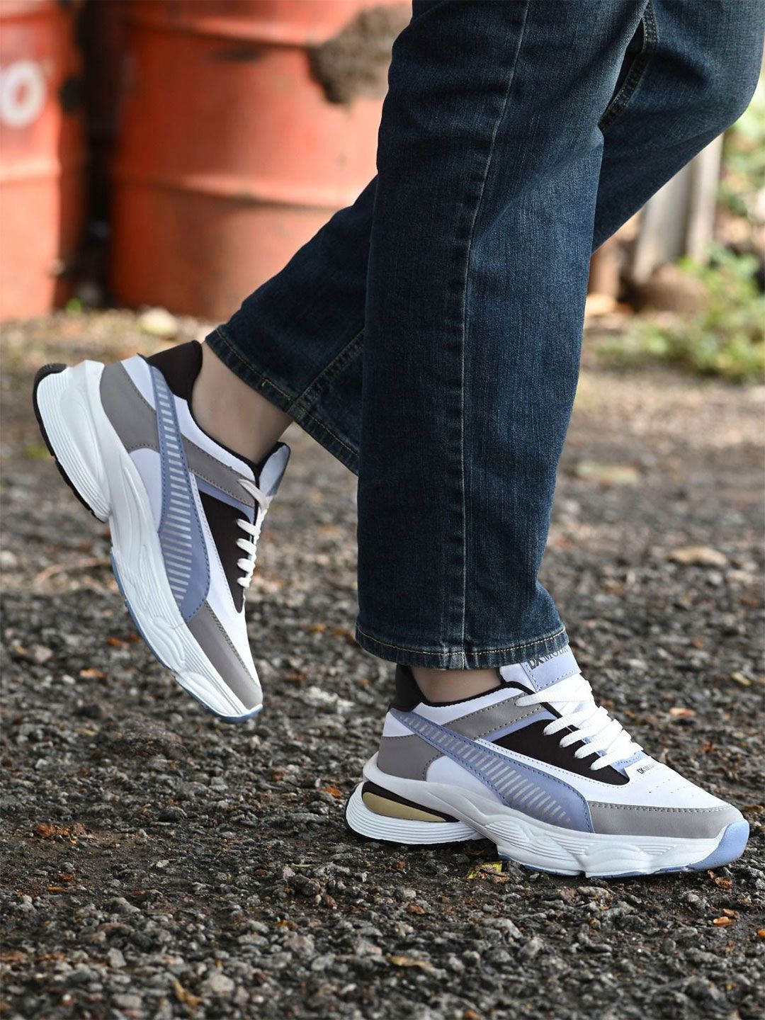 JK Port Men Walking Non-Marking Shoes