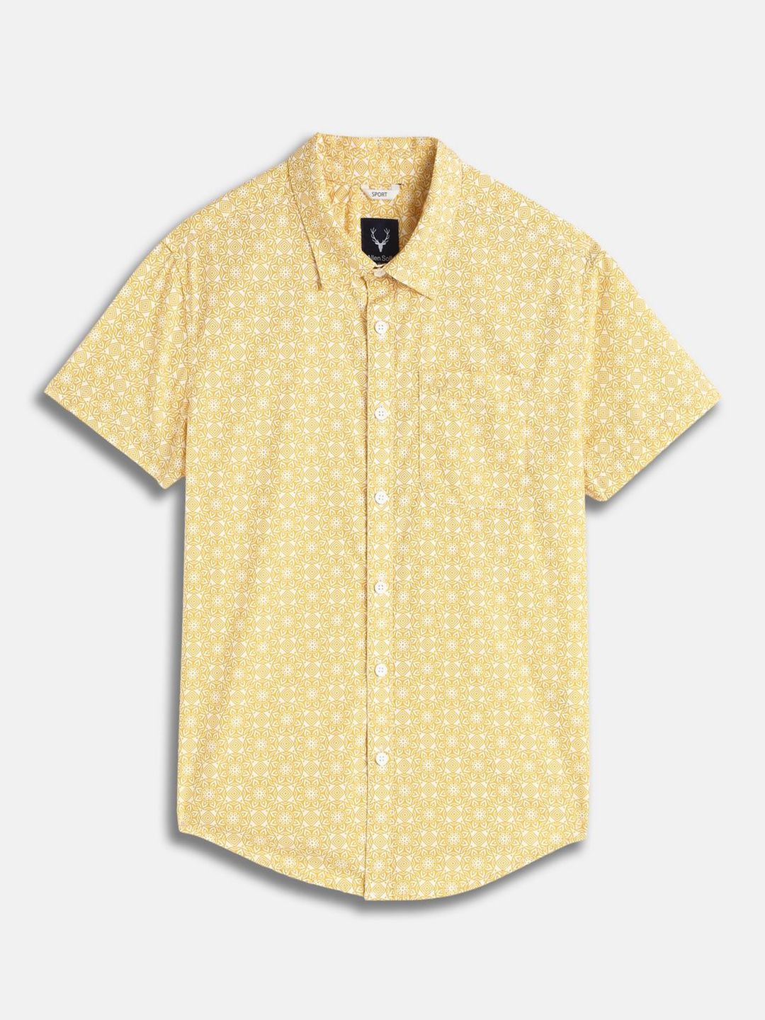 Allen Solly Junior Allen Solly Junior Boys Slim Fit Floral Printed Spread Collar Pure Cotton Shirt