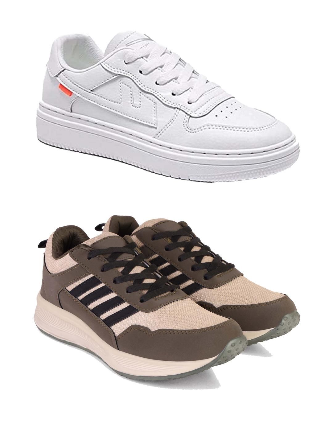 DRACKFOOT Men Pair of 2 Running Non-Marking Shoes