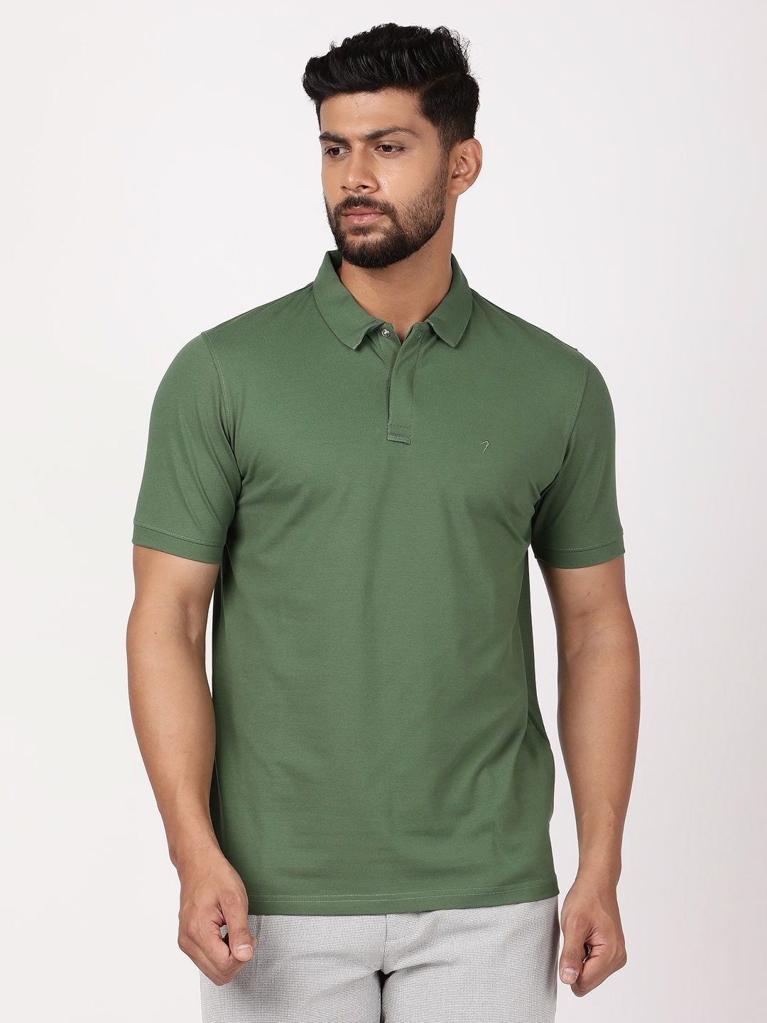 Indian Terrain Polo Collar Short Sleeves Regular Fit T-Shirt