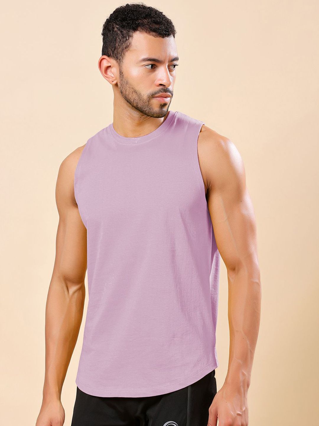 Friskers Round Neck Pure Cotton Gym Vest 170725AE-16