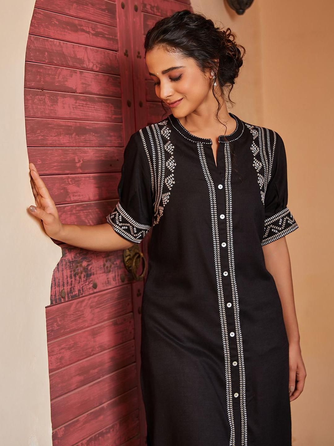 Biba Biba Women Ethnic Motifs Printed Daily Straight Kurta