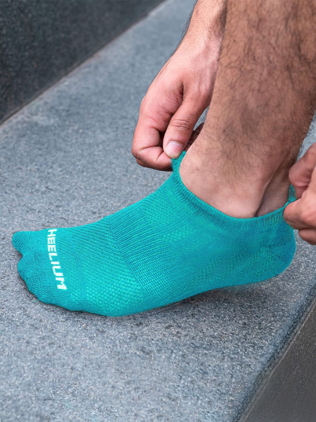 Heelium Men Printed Ankle Length Ultra-Soft, Thin & Breathable Socks