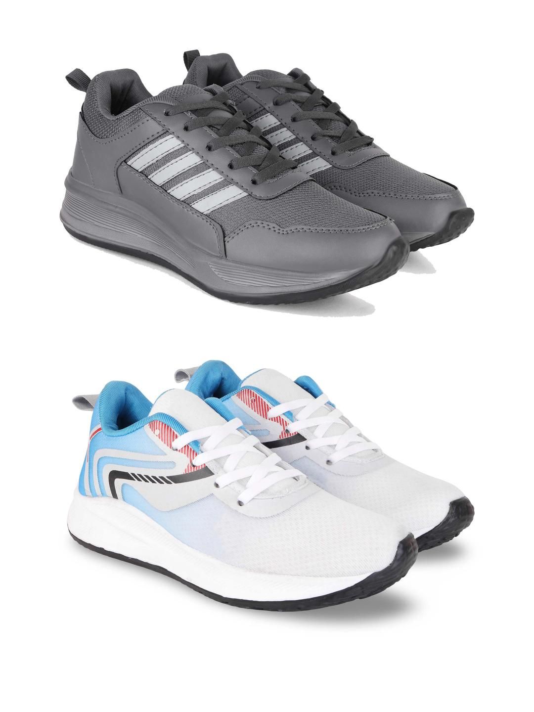 DRACKFOOT Men Pair of 2 Running Non-Marking Shoes