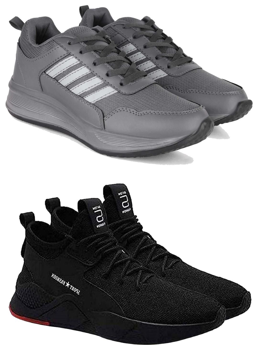 DRACKFOOT Men Non-Marking Running Sports Shoes