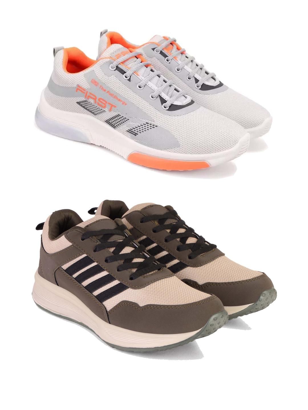 DRACKFOOT Men Pair Of 2 Running Non-Marking Shoes