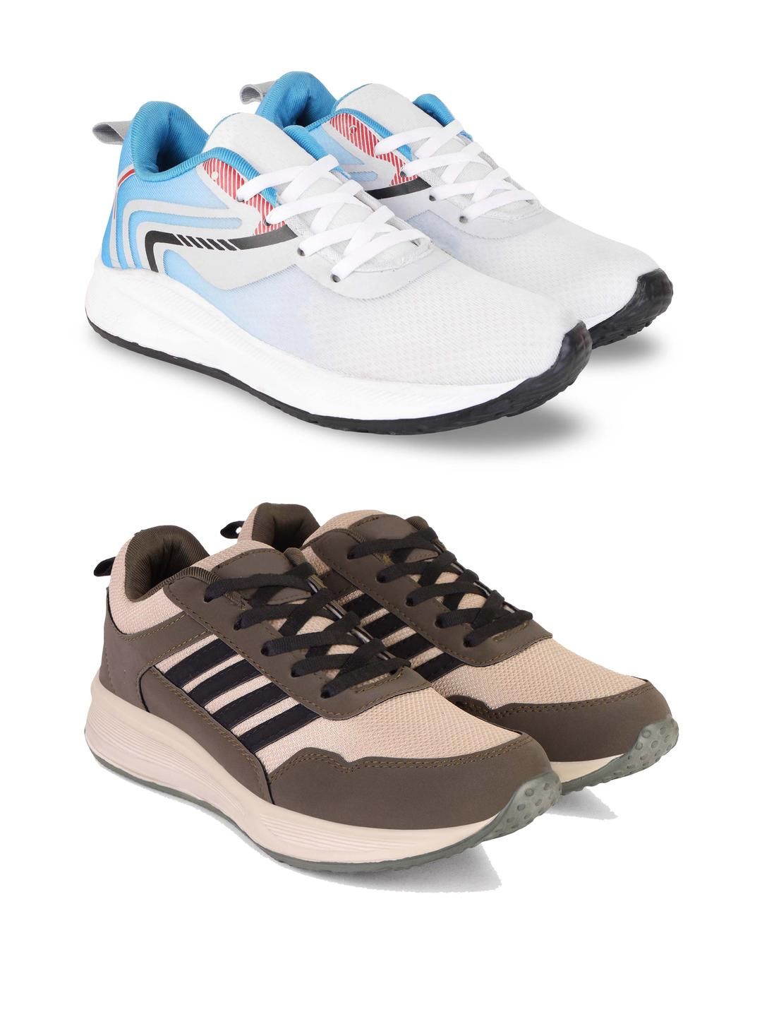 DRACKFOOT Men Pair of 2 Running Non-Marking Shoes
