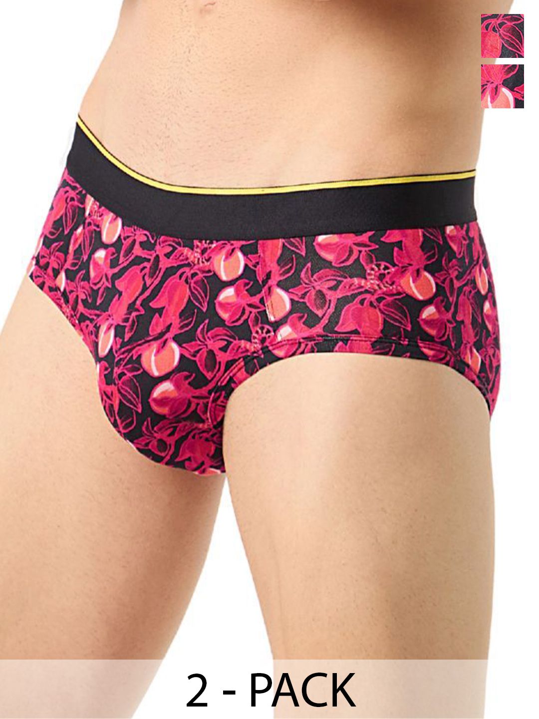 bummer Pack Of 2 Printed Low-Rise Basic Briefs BRGTGT02L