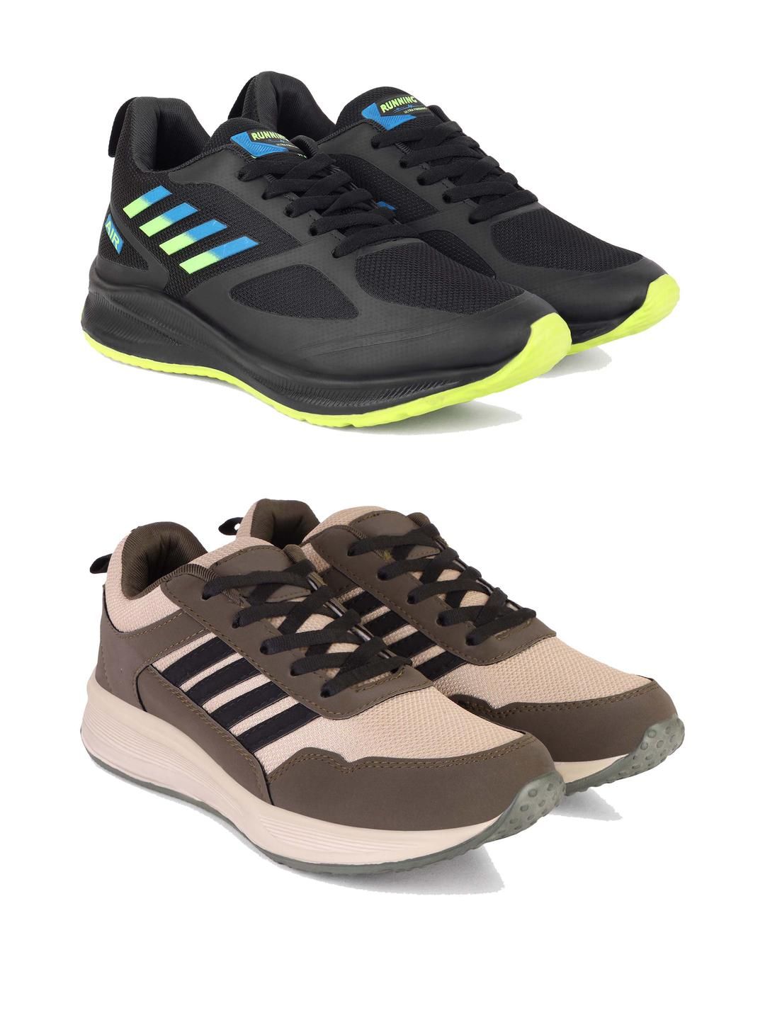 DRACKFOOT Pair of 2 Men Running Shoes