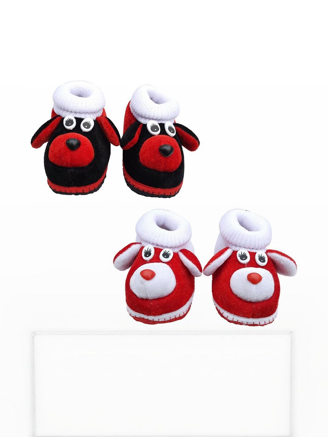 LMN CHILD CARE 2 Pair Unisex Kids Cotton Booties