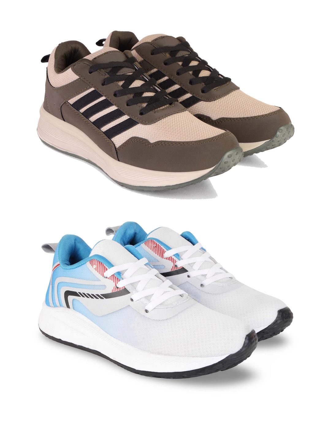 PENNEN Men Pair Of 2 Running Non-Marking Shoes