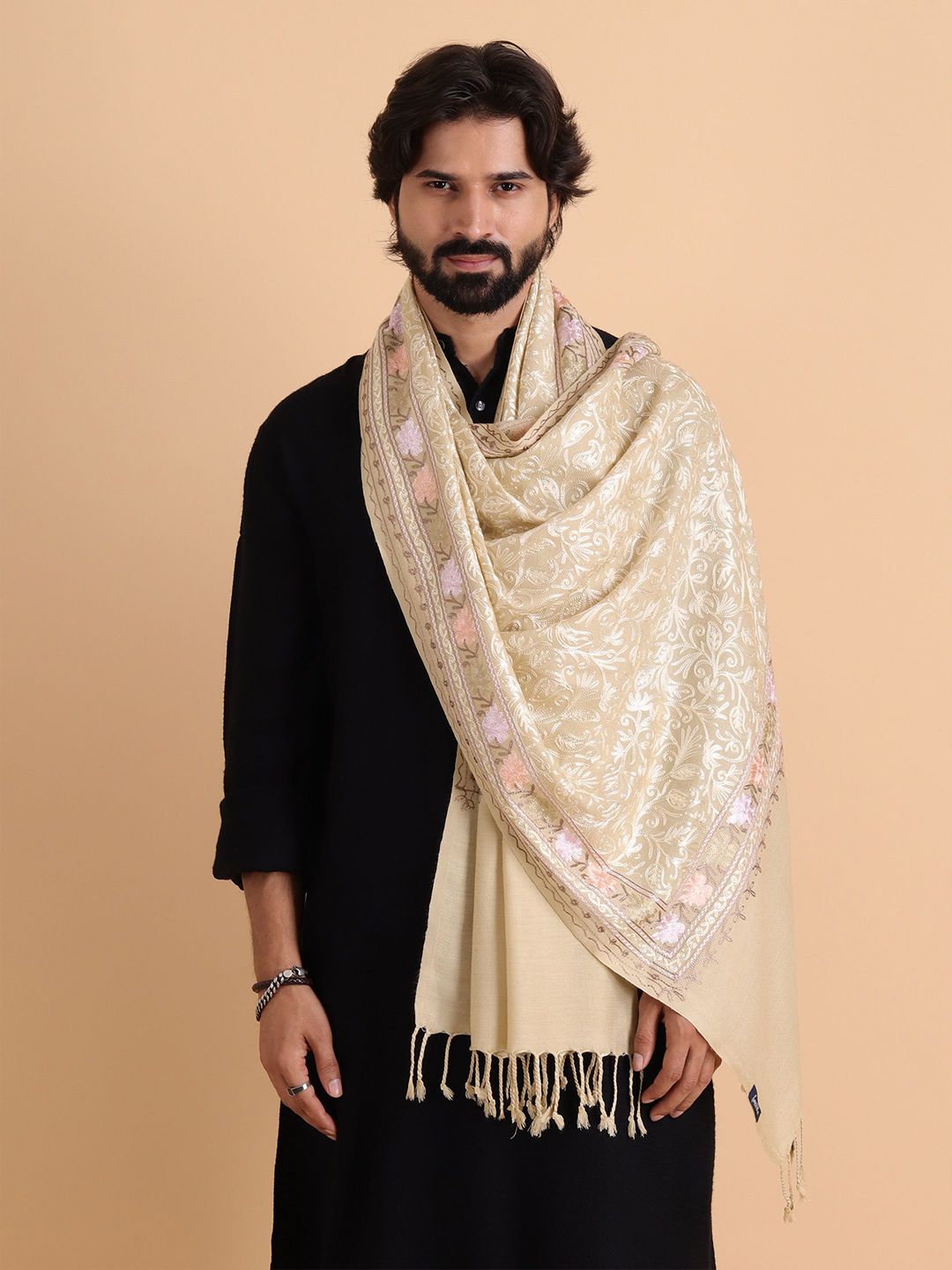 Tweedle Men Embroidered Stole