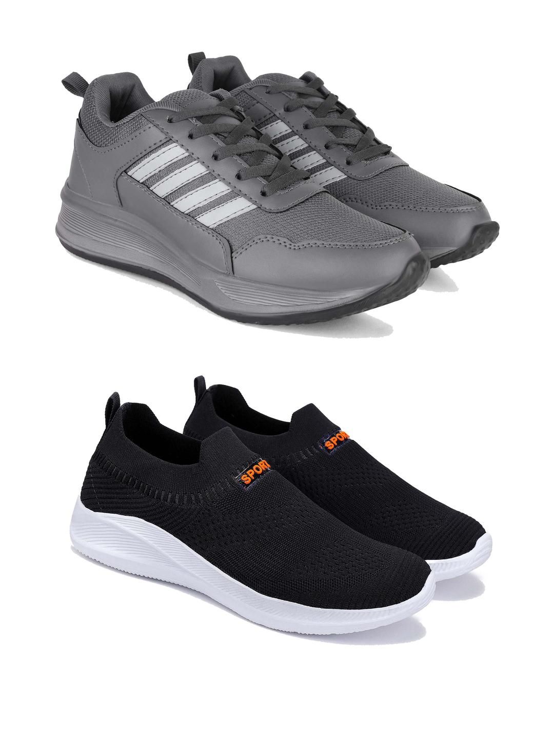 DRACKFOOT Men Non-Marking Running Sports Shoes