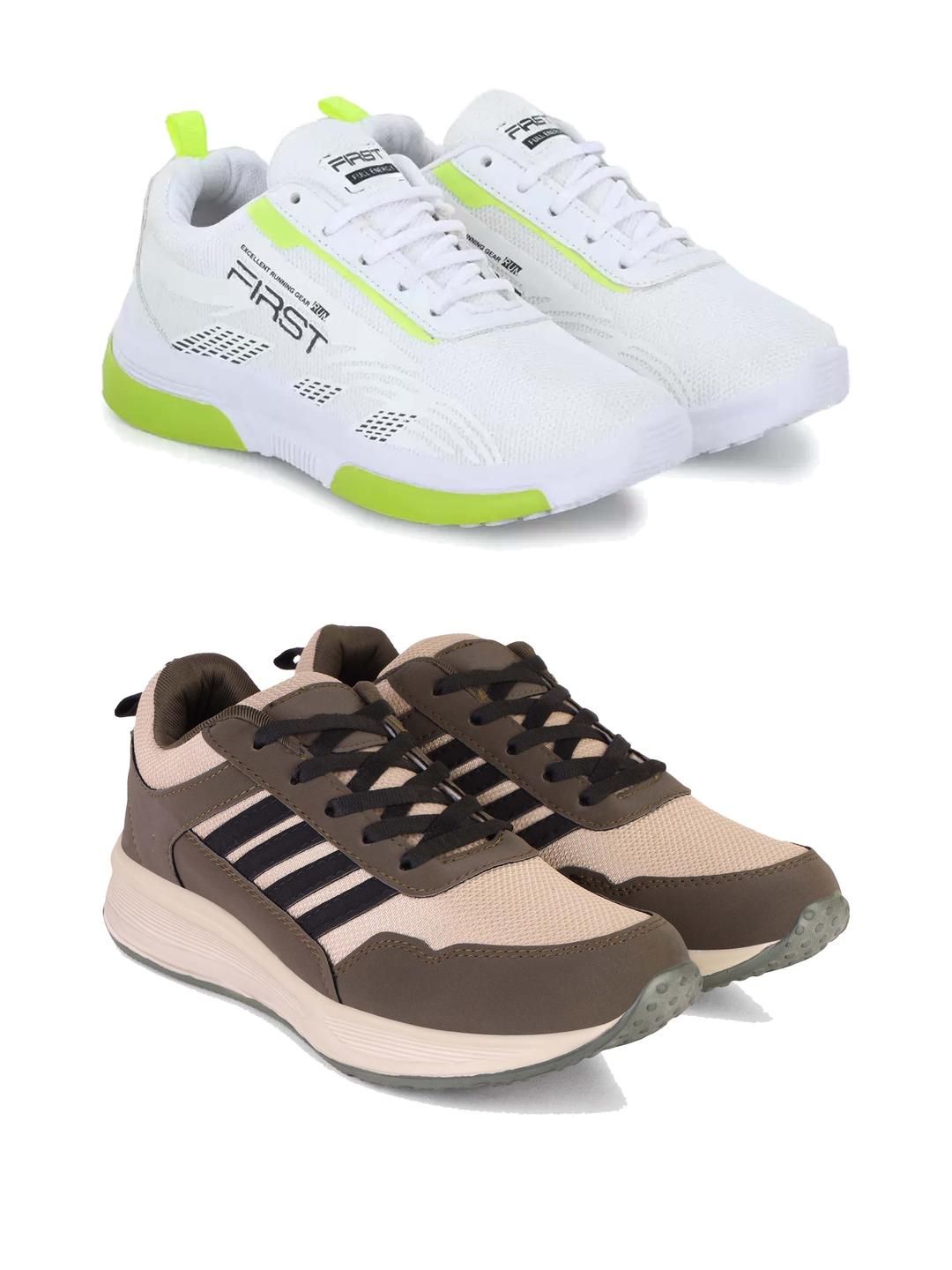 PENNEN Men Set of 2 Running Non-Marking Shoes