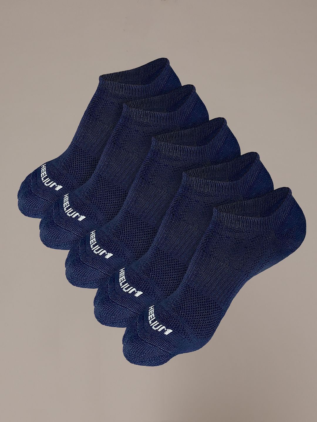 Heelium Men 5-Pcs Ankle-Length Ultra-SoftSocks
