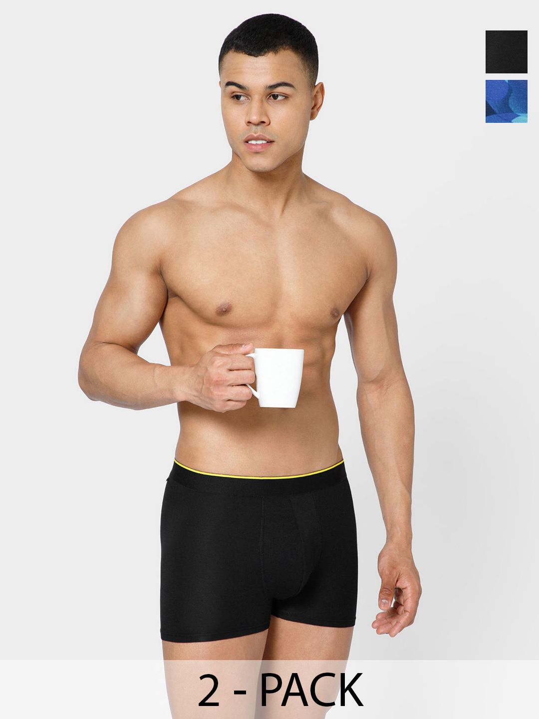 bummer Pack Of 2 Printed Long Trunks TRNXNOSY02S