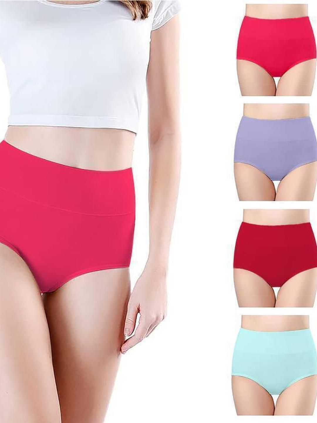 ORLIZEA Set Of 4 Cotton Hipster Briefs
