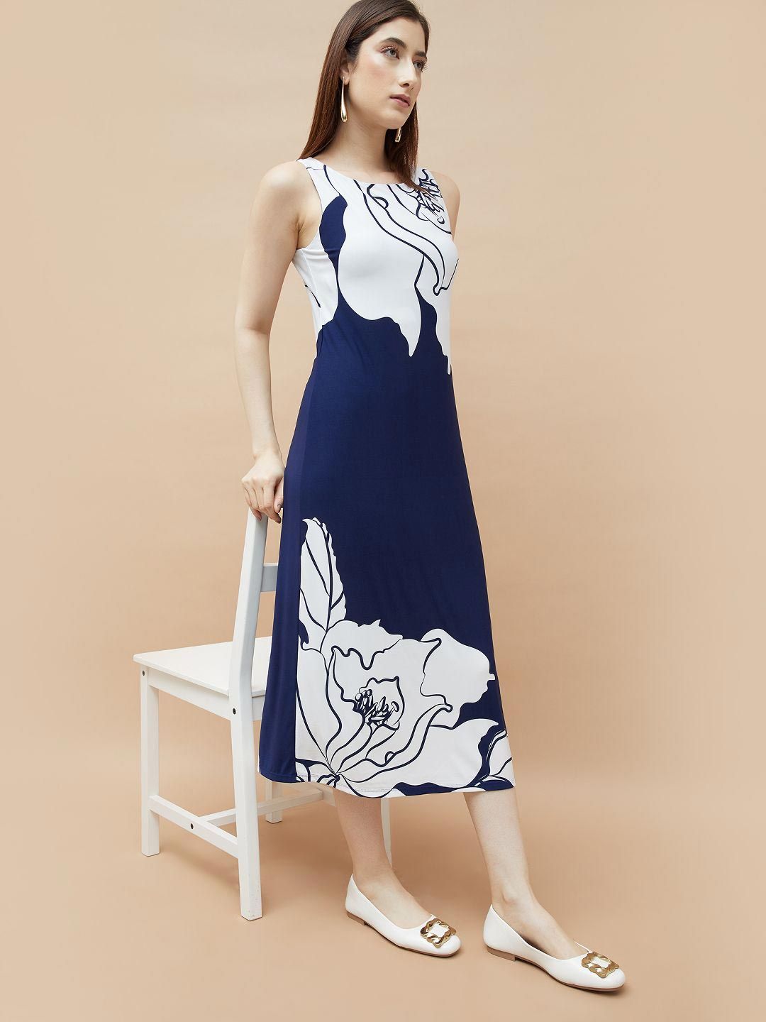 Code By Lifestyle Blue Dresses - Buy Code By Lifestyle Blue Dresses online  in India