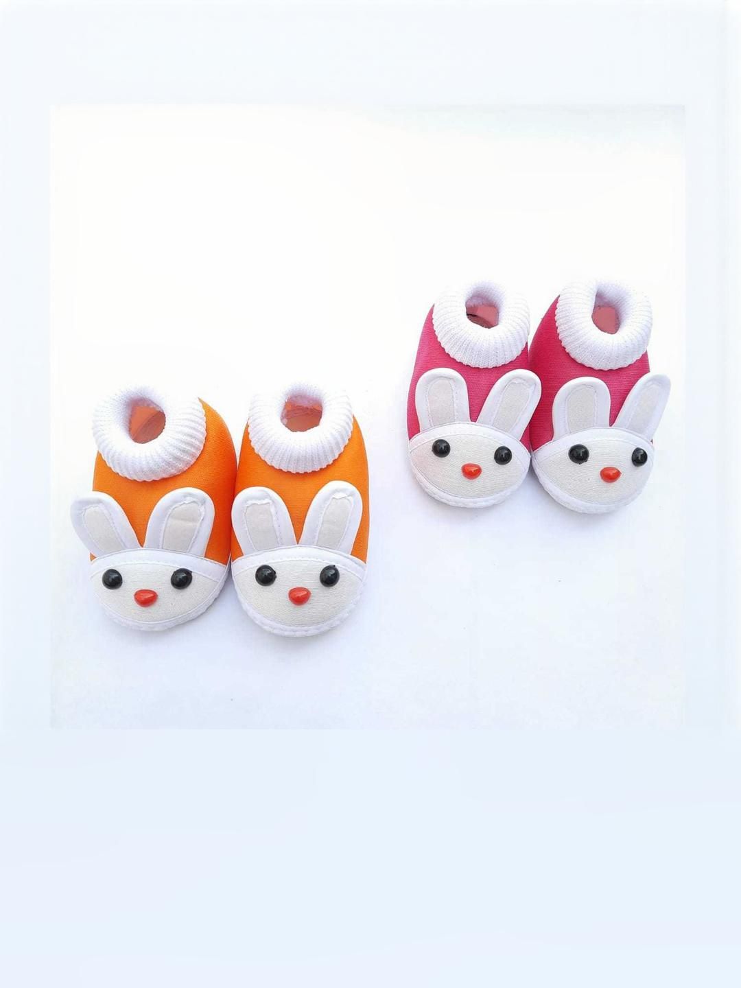 LMN CHILD CARE Pack of 2 Unisex Kids Cotton Booties