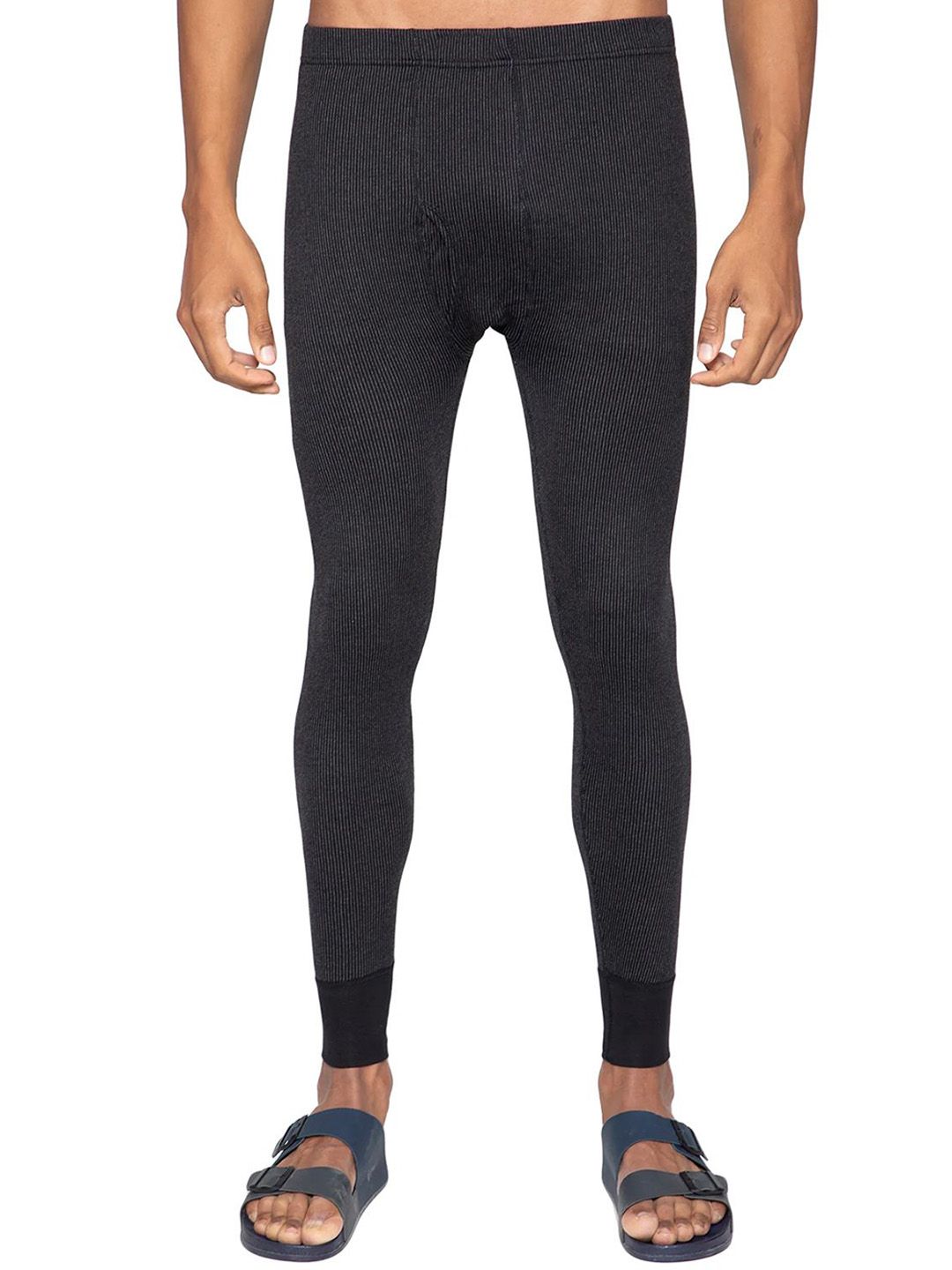 Sporto By Macho Men Striped Snug-Fit Ultra Thin Thermal Bottoms