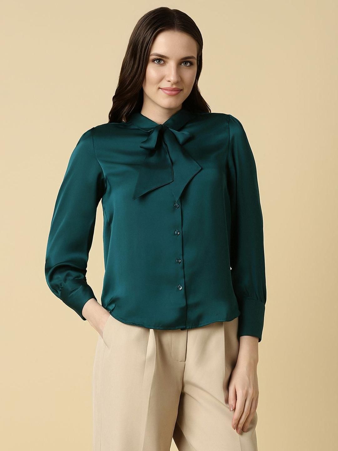 Allen Solly Woman Allen Solly Woman Built-Up Collar Formal Shirt