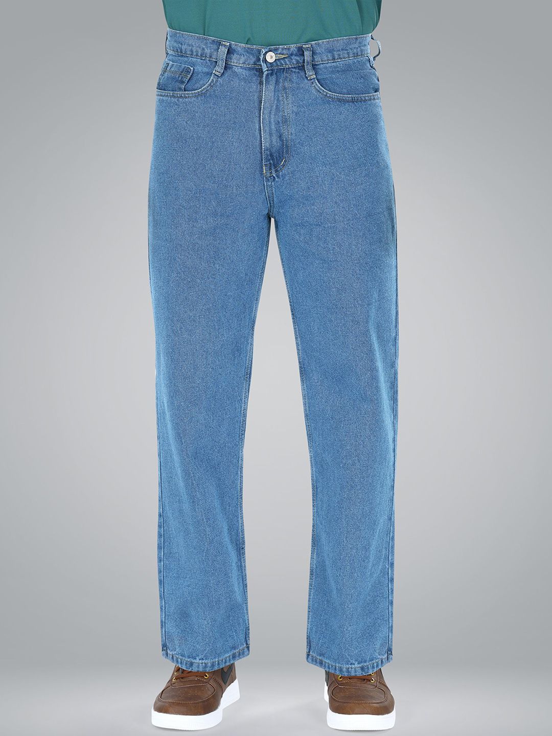 me Queen Men Wide Leg Mid-Rise Jeans